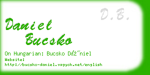 daniel bucsko business card